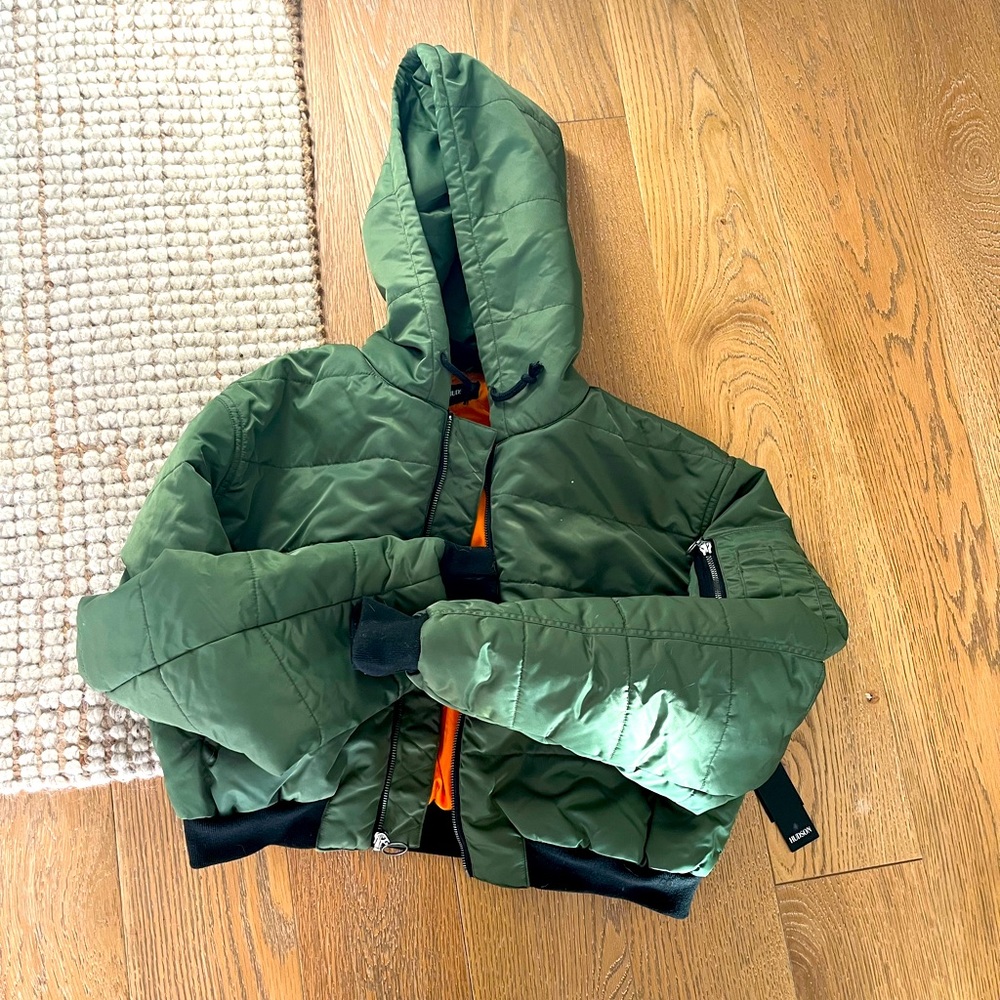 Worn once Hudson "The Puffer" Cropped Bomber (M)